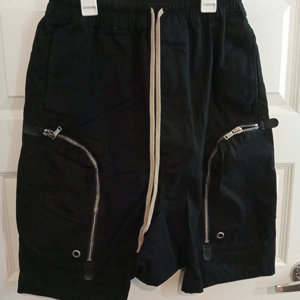 Rick Owens DRKSHDW Zip Pocket Drawstring Cargo Shorts